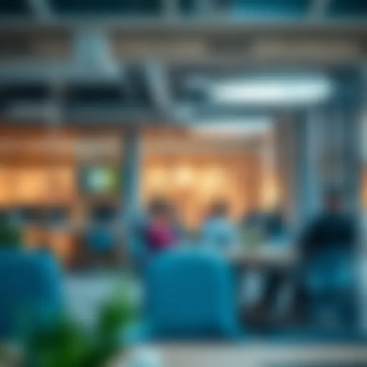 Innovative Workspace at Al Barsha Business Center Interior workspace showcasing collaborative environment