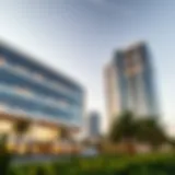 Modern architectural design of the Al Barsha Business Center