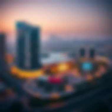 Comprehensive View of Al Barsha Business Center and Surroundings Overview of Al Barsha Business Center with surrounding amenities