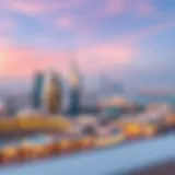 Panoramic view of Al Bateen skyline showcasing modern architecture