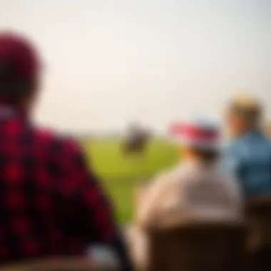 Spectators enjoying a polo match at the resort