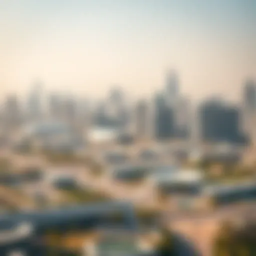 Panoramic view of Al Nahda, showcasing its modern skyline and infrastructure
