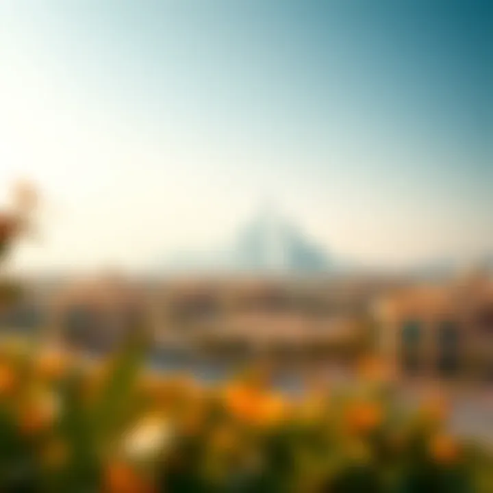 Stunning skyline view of Al Rostamani Hor Al Anz