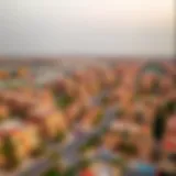 Aerial view of Al Wasl Properties in Qusais showcasing a vibrant community