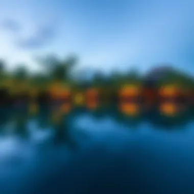 Tranquil mangrove waters reflecting the serene environment of the resort