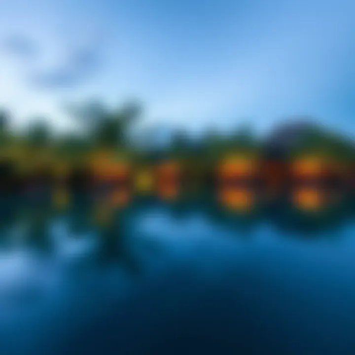 Tranquil mangrove waters reflecting the serene environment of the resort