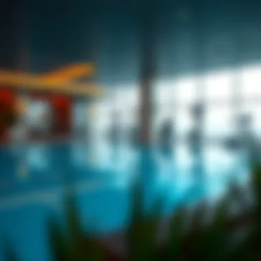 Amenities available at Apricot Tower, such as pool and fitness center