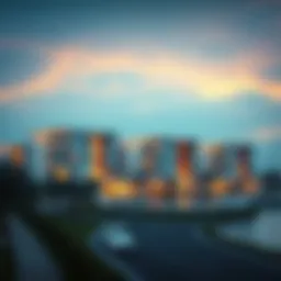 Stunning architectural rendering of the Azezi Riviera Project showcasing its modern design