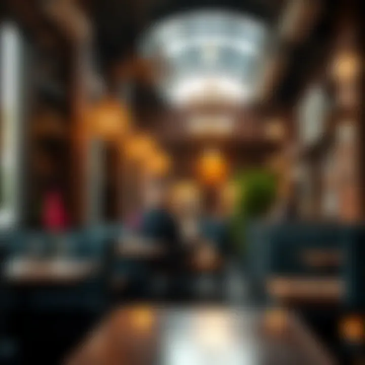 Charming interior of a cafe with unique decor elements