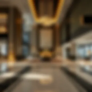 Luxurious lobby area highlighting contemporary design and welcoming atmosphere