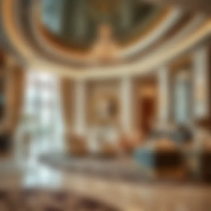 Luxurious interiors of a Bulgari residence