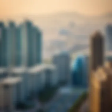 Urban development context surrounding Burj Al Nahda