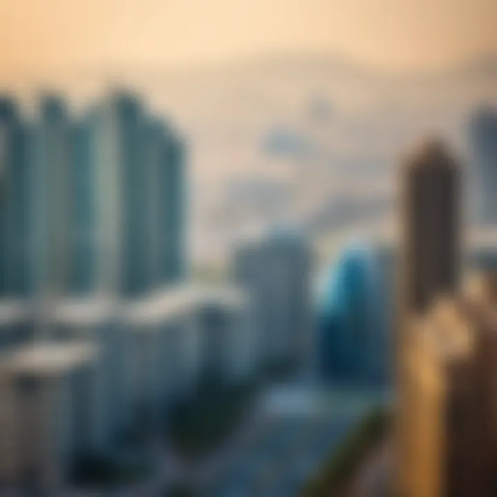 Urban development context surrounding Burj Al Nahda