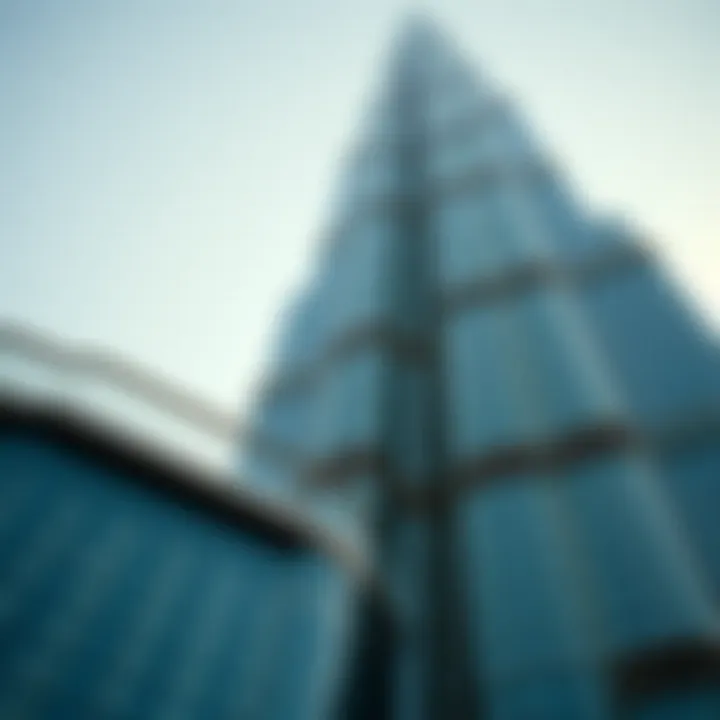 Architectural Details of Burj Khalifa Architectural details of Burj Khalifa showcasing its unique design