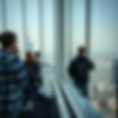 Observation Deck Experience Visitors enjoying the observation deck experience at Burj Khalifa