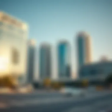 Modern commercial buildings in Business Bay reflecting innovation and business growth