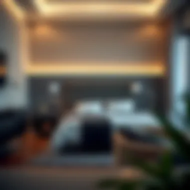 Cozy bedroom in a Dubai 1 BHK apartment