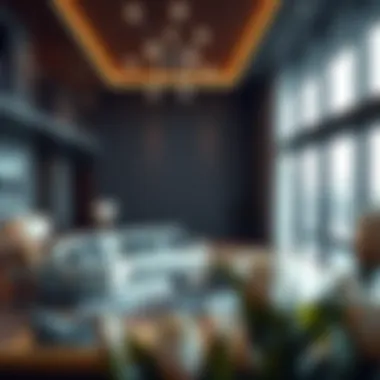 Luxurious living space floor plan at Boulevard Point