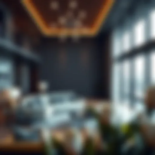 Luxurious living space floor plan at Boulevard Point