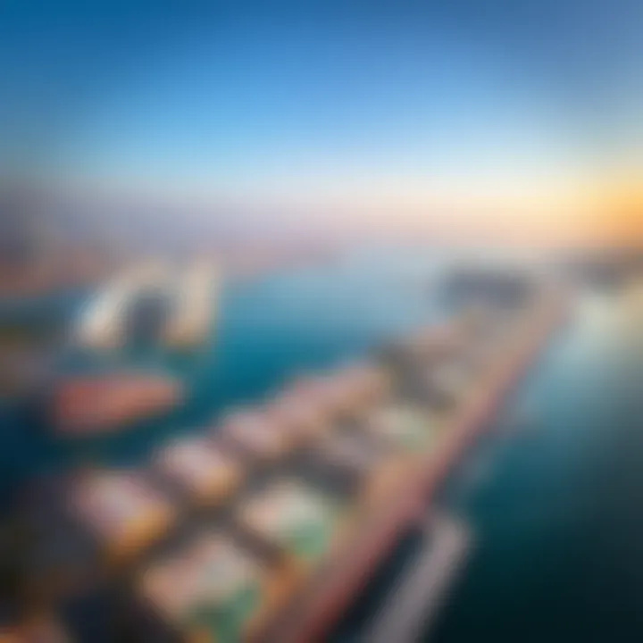 Aerial view of Creek Dubai Harbour showcasing its stunning waterfront architecture