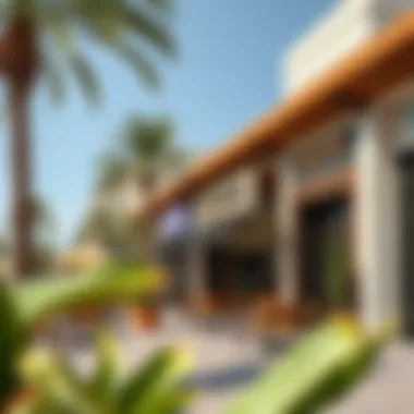 Vibrant lifestyle scene at Creek Dubai Harbour with cafes and shops