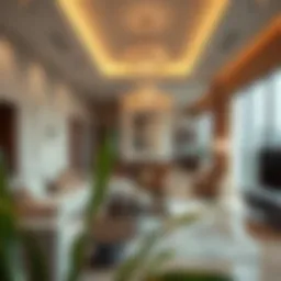 Luxurious apartment interior showcasing modern design