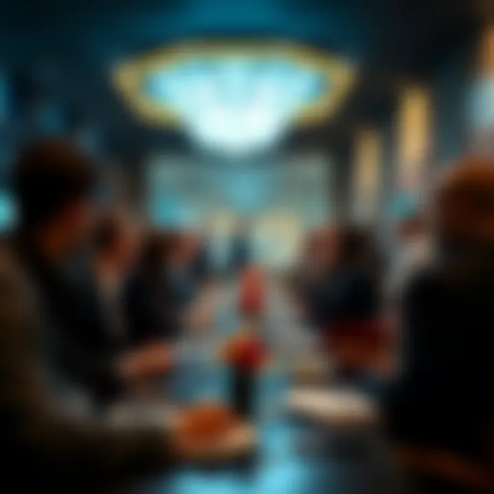 Networking event at the Diamond Business Center, illustrating the collaborative environment for entrepreneurs and investors