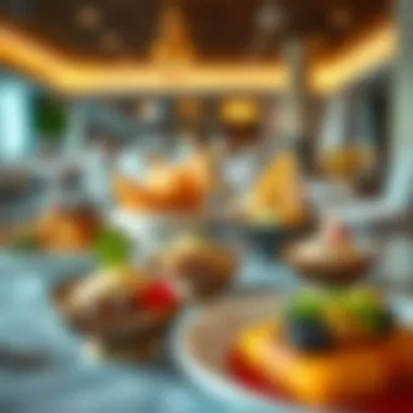 Culinary delights presented in an artistic manner