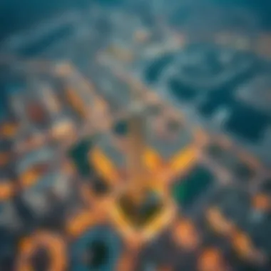 Aerial view of دو ياس مول and its surrounding real estate developments