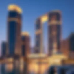 Stunning view of Escan Marina Tower's architectural design