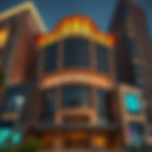 Architectural Marvel of Adib Building Aesthetic view of Adib Building showcasing its unique architectural style