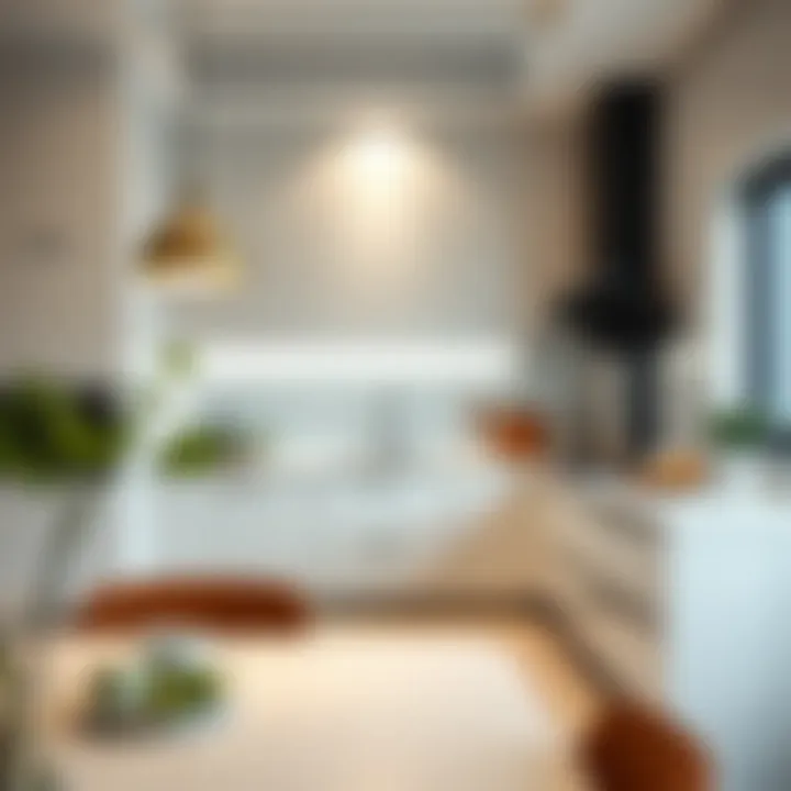 Modern kitchen setup in a villa