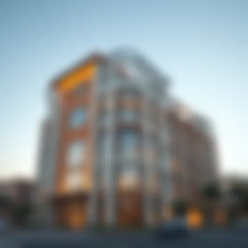 A stunning view of Al Ras Building showcasing its unique architectural style