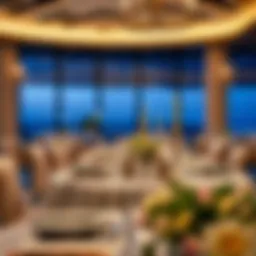 Elegant dining setup at Al Safadi with intricate table decor