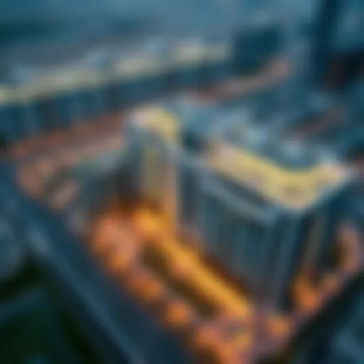 Aerial view showcasing Al Wasl One's modern architecture