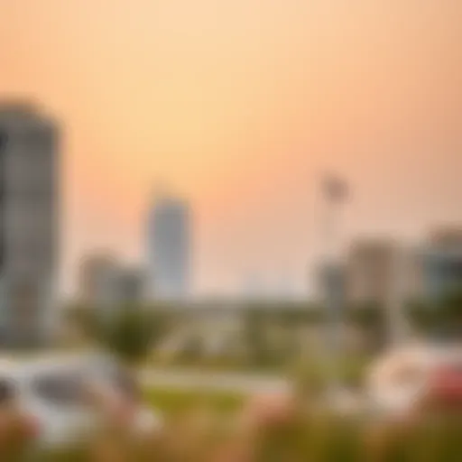 Scenic view of Alzorah's skyline showcasing modern architecture