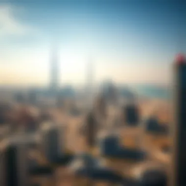 Aerial view of Dubai's iconic skyline with prominent residential areas