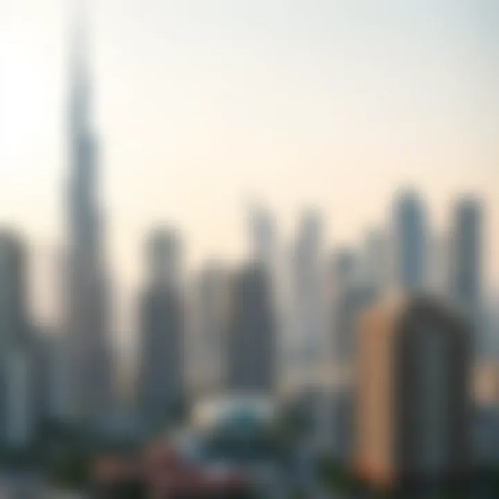 Stunning skyline view of Dubai showcasing modern apartment buildings