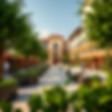 Vibrant community spaces that promote a lively neighborhood around Azizi Venice