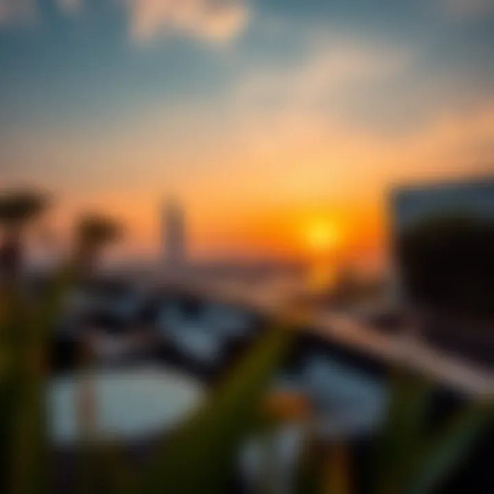 Charming outdoor terrace offering breathtaking sunset views