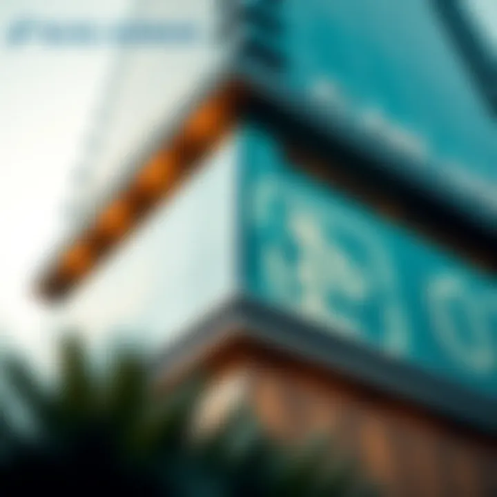 Close-up of Burj Daman's facade highlighting modern architectural elements