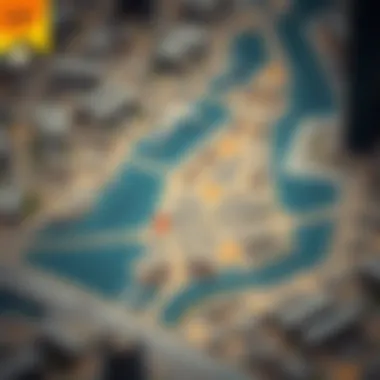 Strategic Map of Business Bay Map highlighting Business Bay's strategic location in Dubai