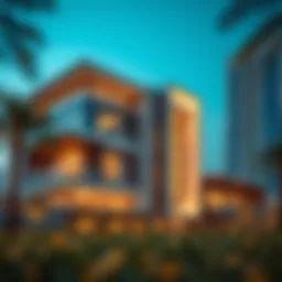 Exterior view of Danube Home showcasing modern architecture