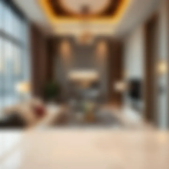 Luxurious interior of a Deyaar Noor Midtown apartment