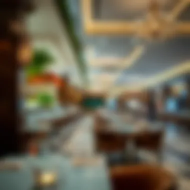 Elegant setup and ambiance of a restaurant in the mall