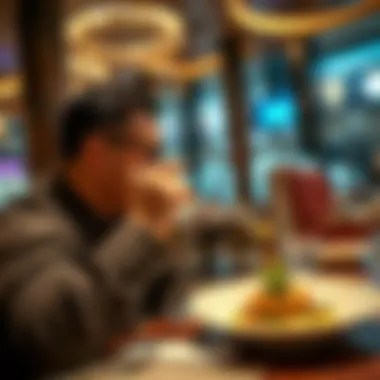 Indulging in a gourmet dish at a Dubai Festival City Mall restaurant