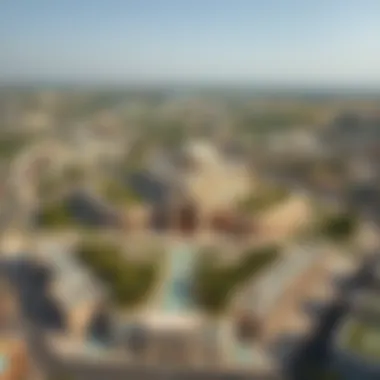 Aerial view of دوار الساعه showcasing its unique design