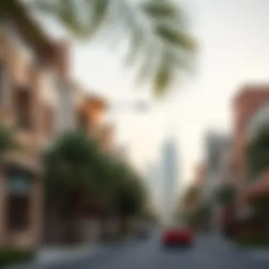 Vibrant neighborhood with diverse property types