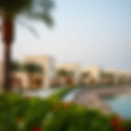 Scenic view of the East Crescent with luxurious villas