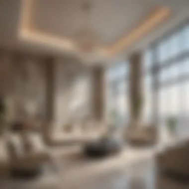 Luxurious interior of a high-end apartment in Dubai